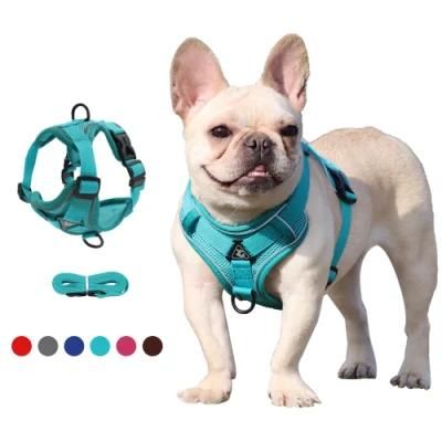 Pet Reflective Nylon Dog Harness No Pull Adjustable Dog Vest