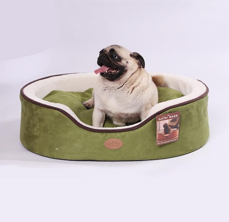 Customize OEM ODM Warm Short Plush Suede Memory Foam Pet Sofa Bed