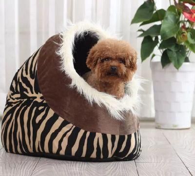 Wholesale Leopard Print Small and Medium-Sized Dog Bed Cat Bed