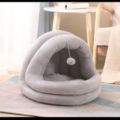 Wholesale Elegant Modern Luxury Felt Round Eco Friendly Design Large Big Bunk House Bed Pet Dog Cat Bed
