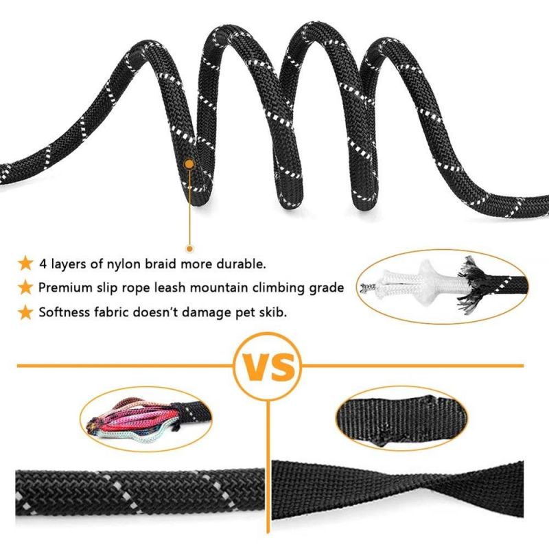 Shock Absorbing Bungee Training Leash Reflective Walking Dog Lead for Medium and Large Dogs