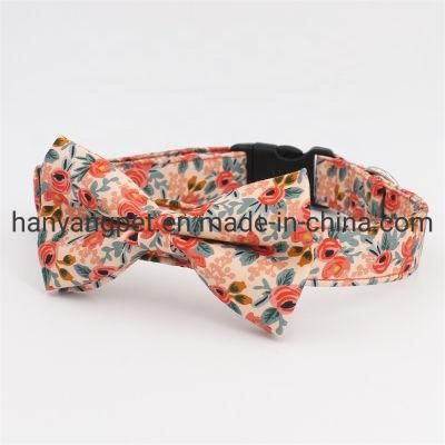 Customize Dogs Cats Collar Bowtie Collar Adjustable Collars