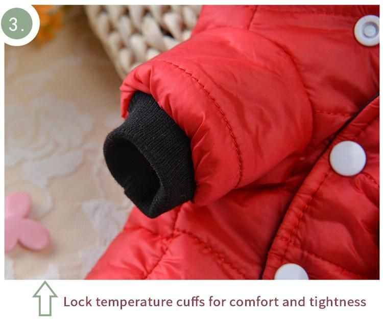 New Product Designer Dog Clothes Winter Pet Cotton Down Coat Dog Hoodie Outfit Clothing Sweater