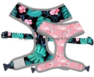 New Style Sell Well Custom Pattern Reversible Pet Soft Dog Harness