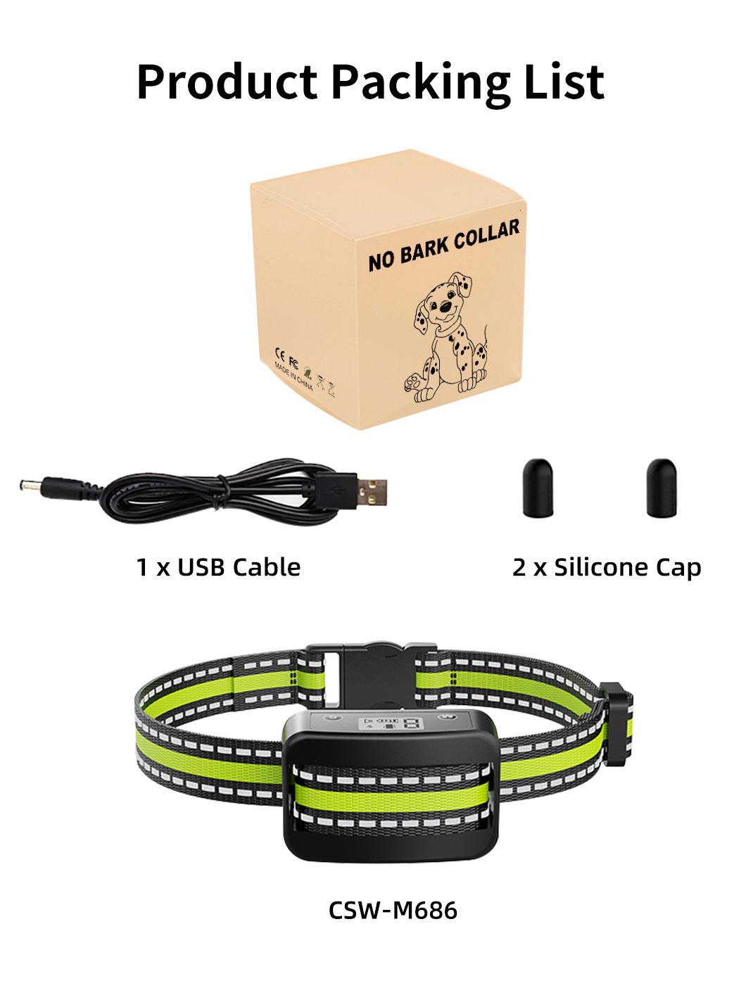 Factory Offer Customized Rechargeable Anti Dog Bark Collar for Dog