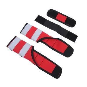 Pet Products Supply Red Safe Pet Kneepads with Neoprene Reflective Strips