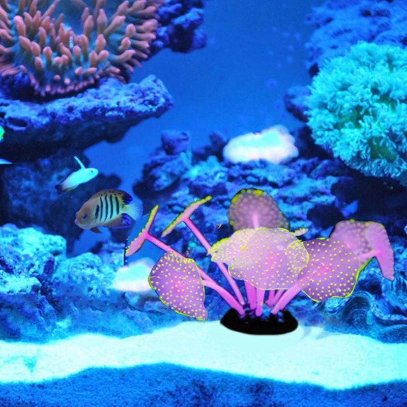 Silicone Coral Aquarium Decoration Artificial Sucker Coral Fish Tank