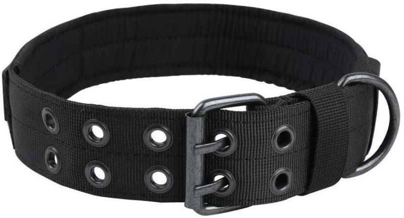 1.5" Width Military Dog Collar Adjustable Metal D Ring & Buckle Tactical Dog Collar