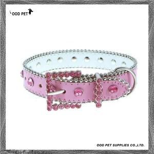 New Fashion Rhinestone Leather Dog Collar (SPC7030)