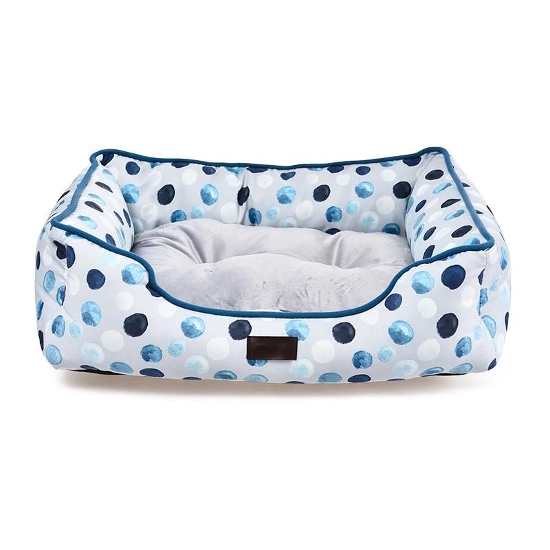 Classic Style Various Striped DOT Pet Bed Recycled Material Dog Bed