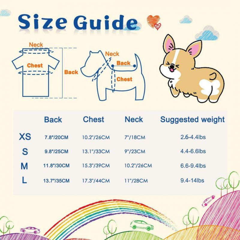 Wholesale Multicolor Simply Soft Printed Dog T-Shirt Ropa PARA Perros Dog Sweater Pet Clothes