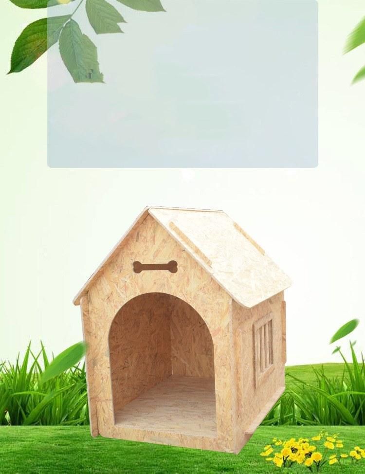 Outdoor House for Dog Bed Cat Cage Wood Furniture Pet Furniture with Oriented Strand Board