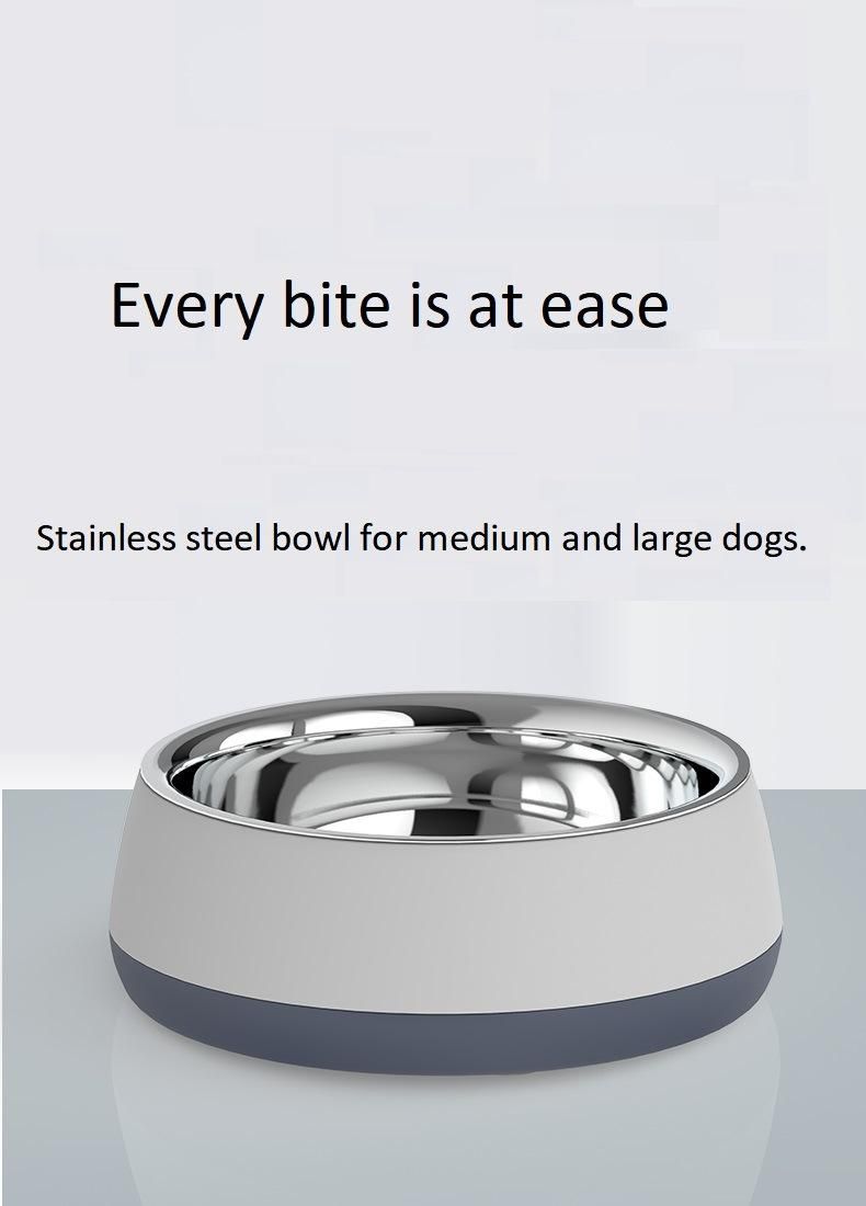 Dog Bowl Cat Bowl for Food and Water, Stainless Steel Double-Wall, Keeps Cold for Hrs, Non Slip Feeding Dish, Anti-Rust, Small Medium Large Pets