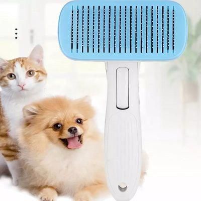 Pets Grooming Pet Hair Remover Brush Auto-Clean Dog Cat Hair Brush