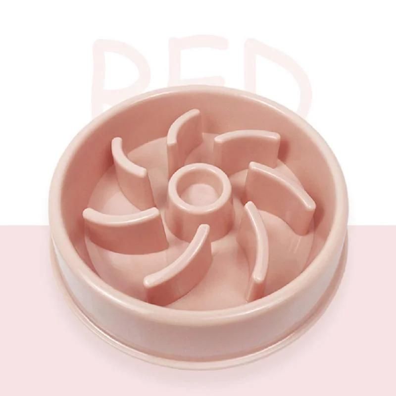 New Fashion Cat and Dog PP Material Slow Feeder Bowl