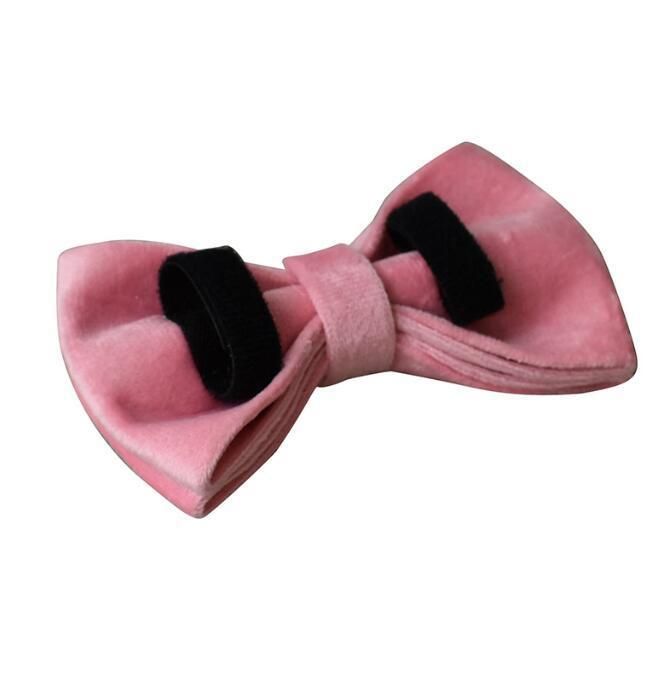 Velvet Dog Collars with Detachable Bowtie