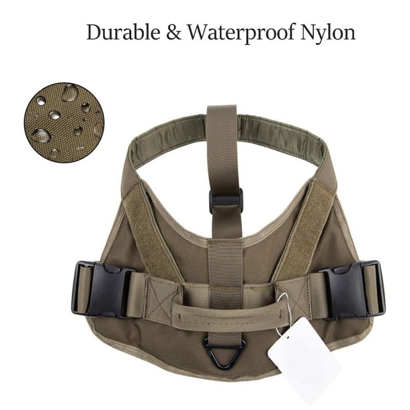 Tactical Service Dog Vest Harness Military K9 Escape-Proof Training Harness