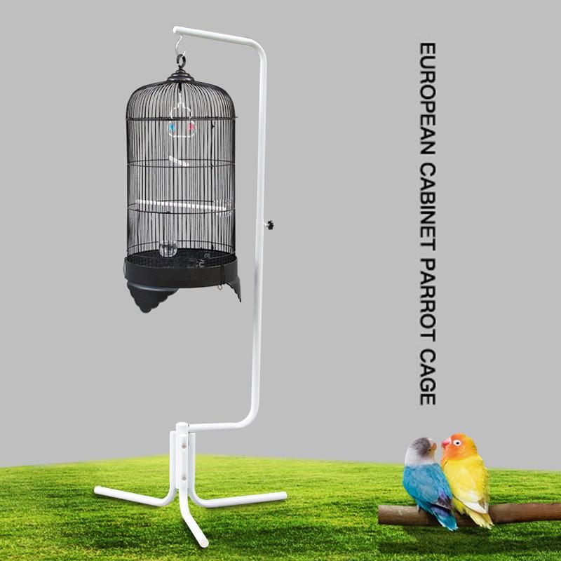 2022 New European Cabinet Wholesale Pet Products Bird Cages with Shelf Parrot Cage