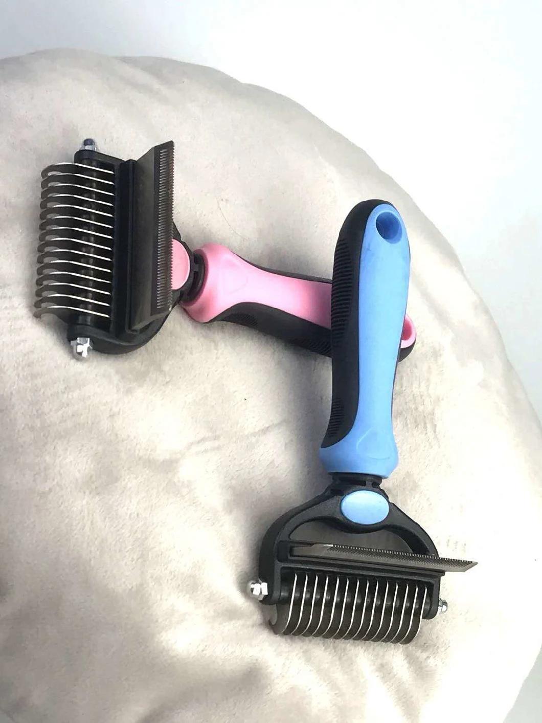 Double-Sided Pet Dog Cat Brush Grooming Tool Hair Removal Comb