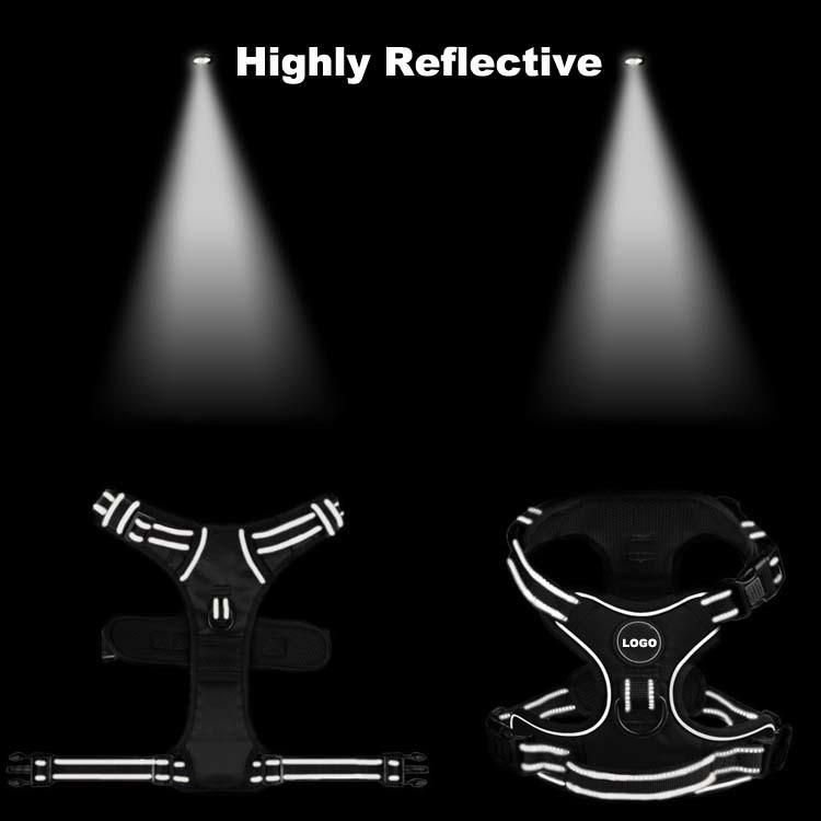 Wholesale Heavy Luxury Reflective Non-Pull Dog Soft Pet Vest, Customized Personalized Adjustable Dog Sling at Ex-Factory Price