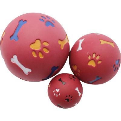 Pet Toy Dog Ball with Food Leakage Function Rubber Rotation Leaking Ball