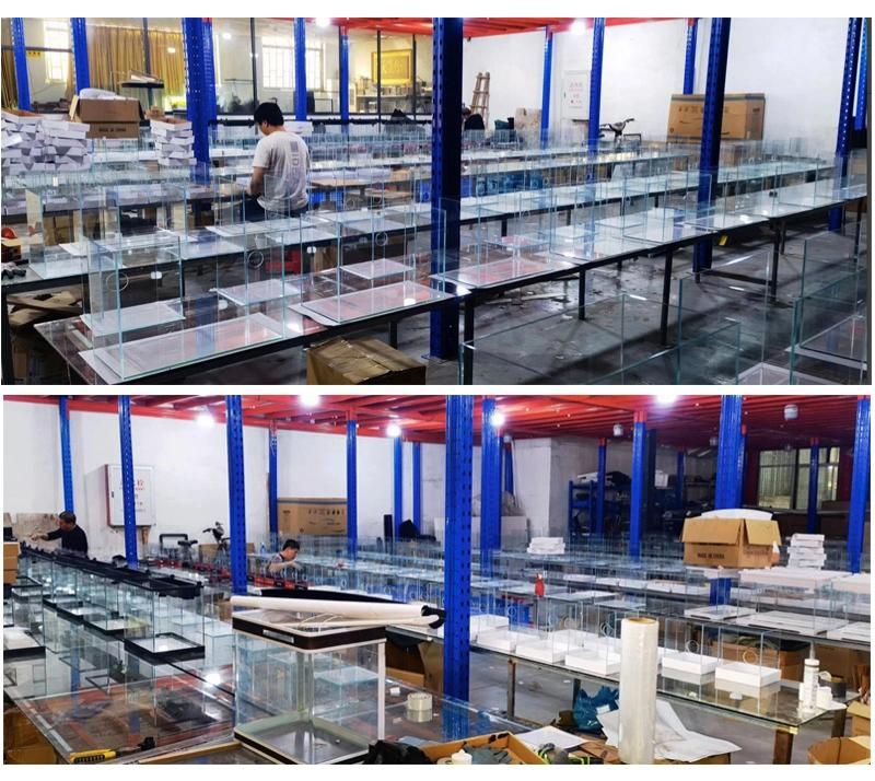 50 Liters Aquarium Kit Low-Iron Glass Tank Tempered Glass Cover