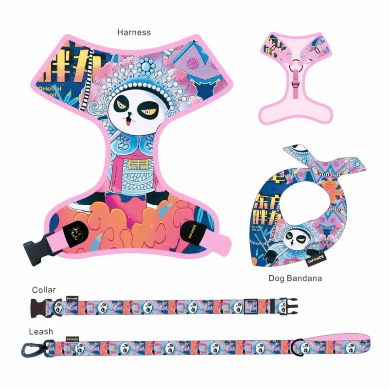 New Style Luxury Custom Leashes Pet Chest Harness Set Leads Dog Collar