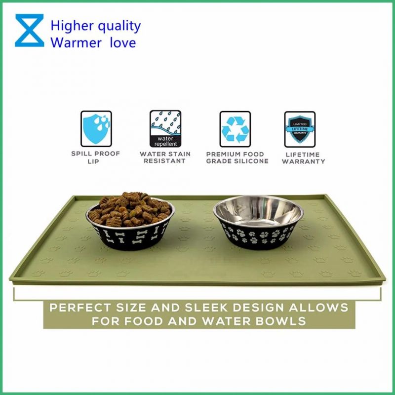 Hot-Selling High Quality Pet Feeding Mats for Dog Cats with Eco-Friendly Materials