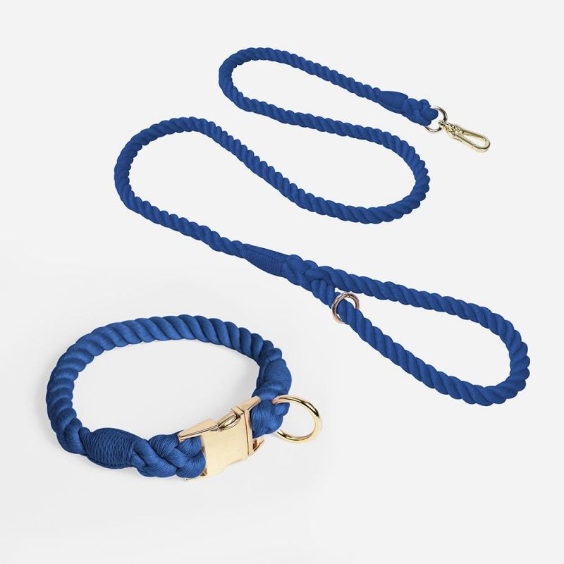 Wholesale Ombre Dog Leash Durable Dog Rope Leash Colorful Dog Collar and Leash Set