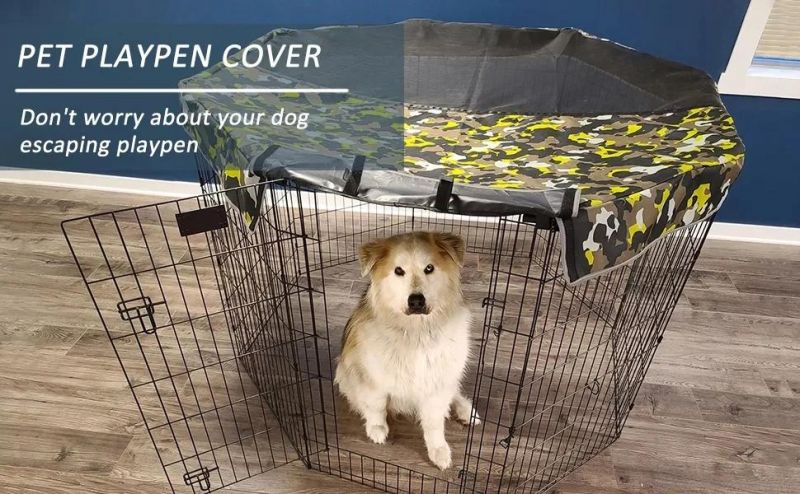 Outdoor Octagonal Dog Playpen Cover Sunshade Mesh Top Anti UV Dog Playpen Cover