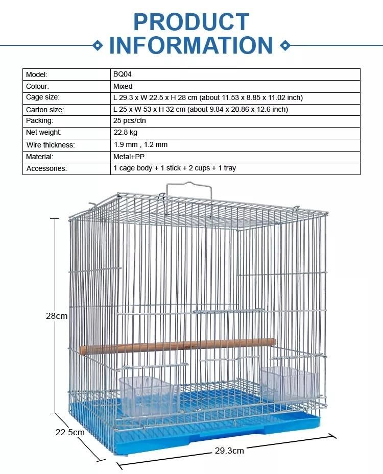 Cheap Durable Metal Iron Parrots Birds Breeding Cage