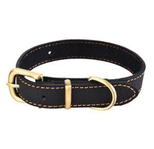 Leather Soft Waterproof Fabric Padded Dog Collars Adjustable Pet Products