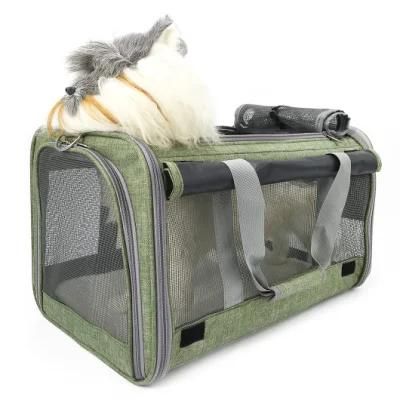 Wholesale Portable Soft Outdoor Travel Breathable Pet Carrier Dog Cat Bag