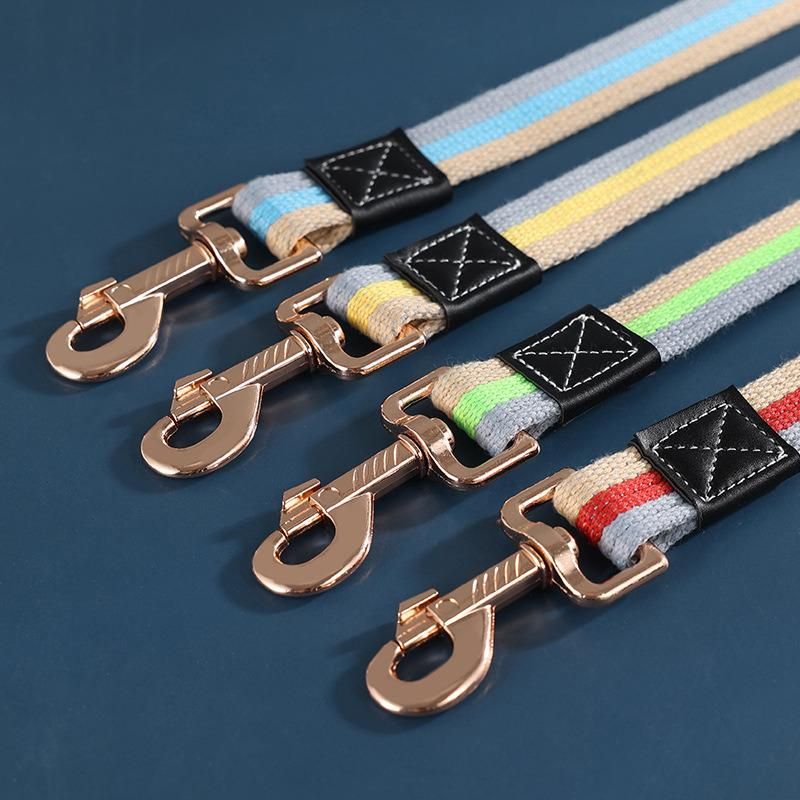 Pet Leash Cotton Multi Color Optional Custom Pet Dog Leash Dog Harness Custom Logo