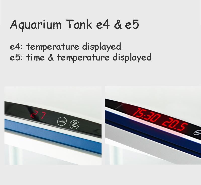 10-Gallon Curved Glass Tank Kit with Time Displayed