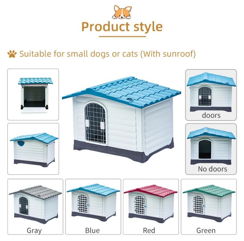 Plastic Dog Kennel with Divider Sheltie Dog Use