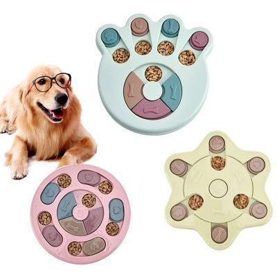 Dog Puzzle Training Metal Treat Dispenser Pets Playing Slow Feeder