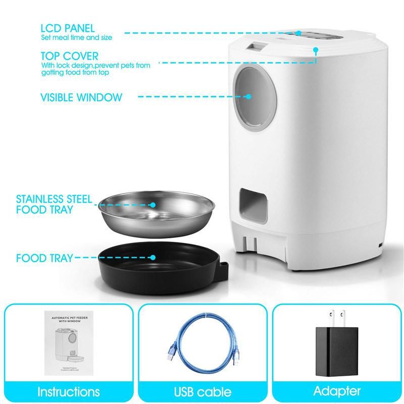 5L Electronic Smart Pet Cat Dog Bowl Food Automatic Dispenser Feeder