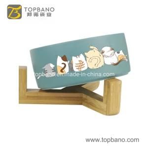 Wholesale Custom Dog Feeder Water Bowl Pet Feeder Ceramic Cat Dog Feeding Bowl From Topbano