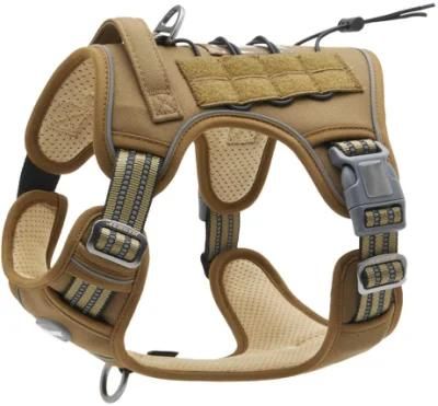 Tactical Dog Harness No Pulling Adjustable Pet Harness