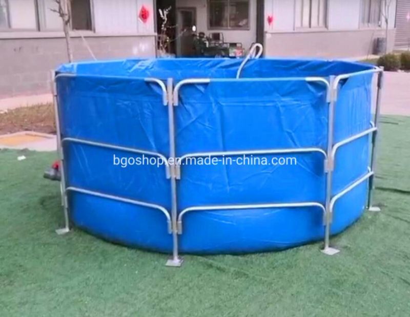 10000 Liters 3m Diameter*1.4m Height PVC Tarpaulin Waterproof Fish Tank