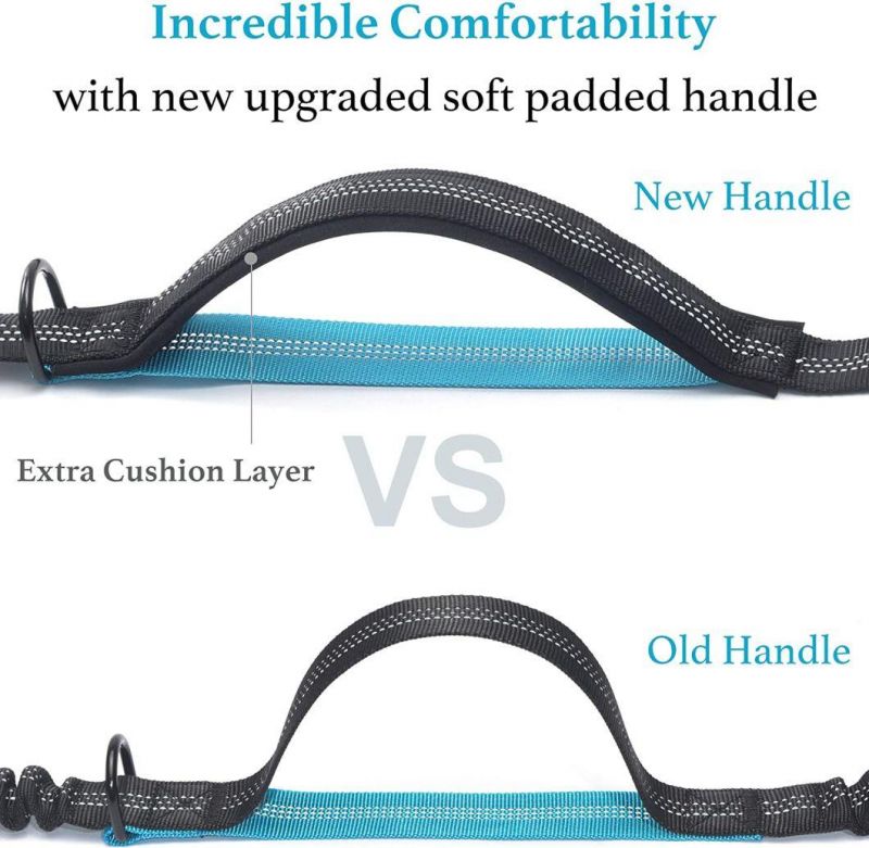 Hands Free Dog Leash with Dual Padded Handles and Durable Bungee