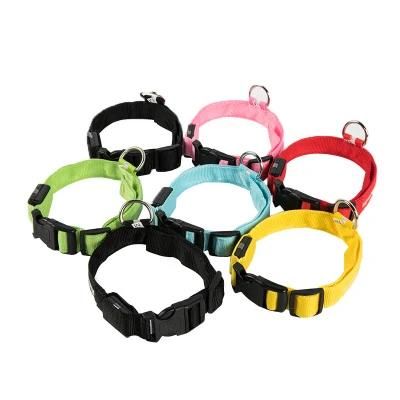 Safety USB Rechargeable with Water Resistant Flashing Light LED Dog Collar/