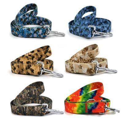 2022 Dog Rope with Carabiner Hook Sublimation Pattern on Leash
