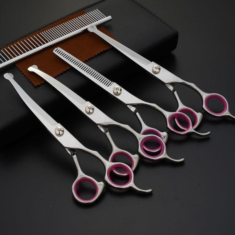 safety Pet Grooming Scissors Round Head 6 Inch Dog Scissors