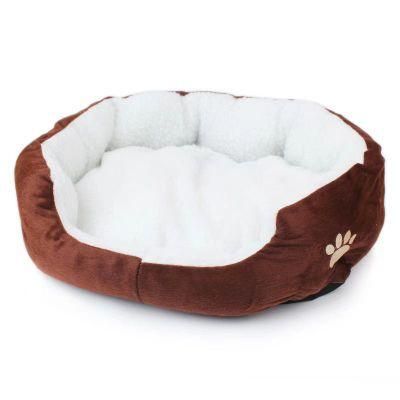 Pet Dog Cat Fleece Warm Bed House Plush Cozy Nest Mat Pad Portable Sleeping Bed