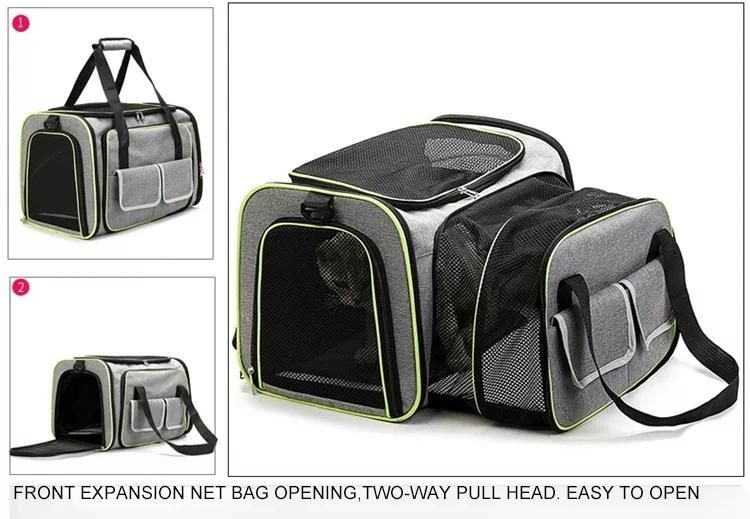 Airline Approved Expandable Large Carrier for Cats Travel Breathable Cat Carrier Bag
