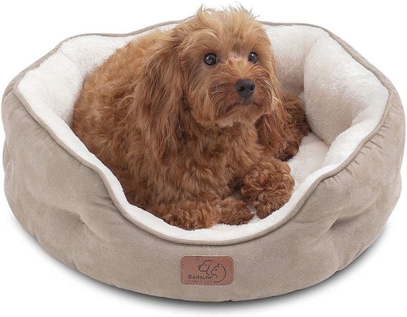 Small Dog Bed for Small Dogs Washable Round Cat Beds for Indoor Cats Durable Donut Pet Bed