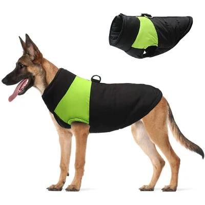 Highlight Green Pet Coat Winter Dog Clothes