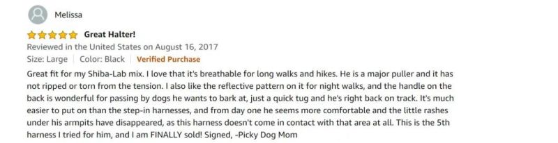 No Pull Reflective Adjustable Mesh Dog Harness with Handle